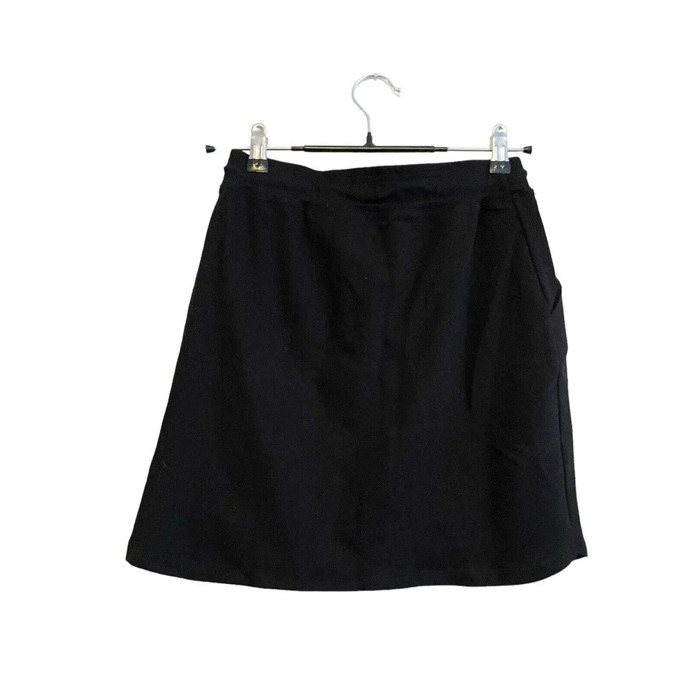 NWT Sundry x Evereve Sunday‎ Skirt Black Size XS Mini Pullon Adjustable Pocket